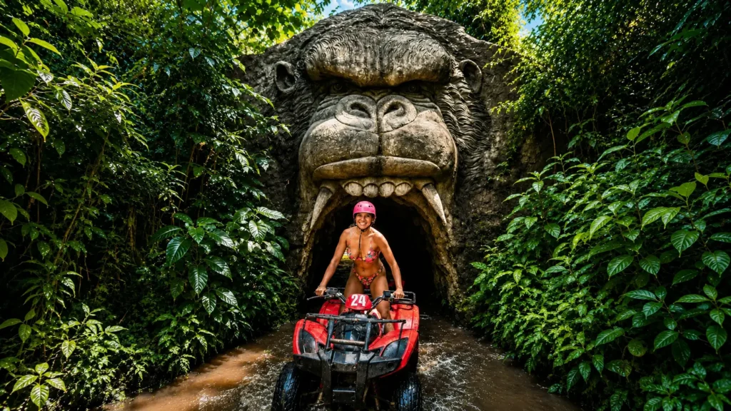 Keepall ATV Bali off-road adventure through jungle and muddy tracks